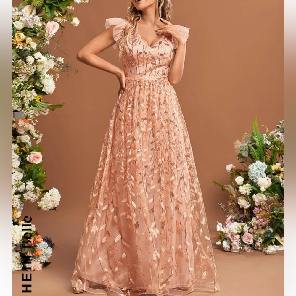 Champagne formal dress